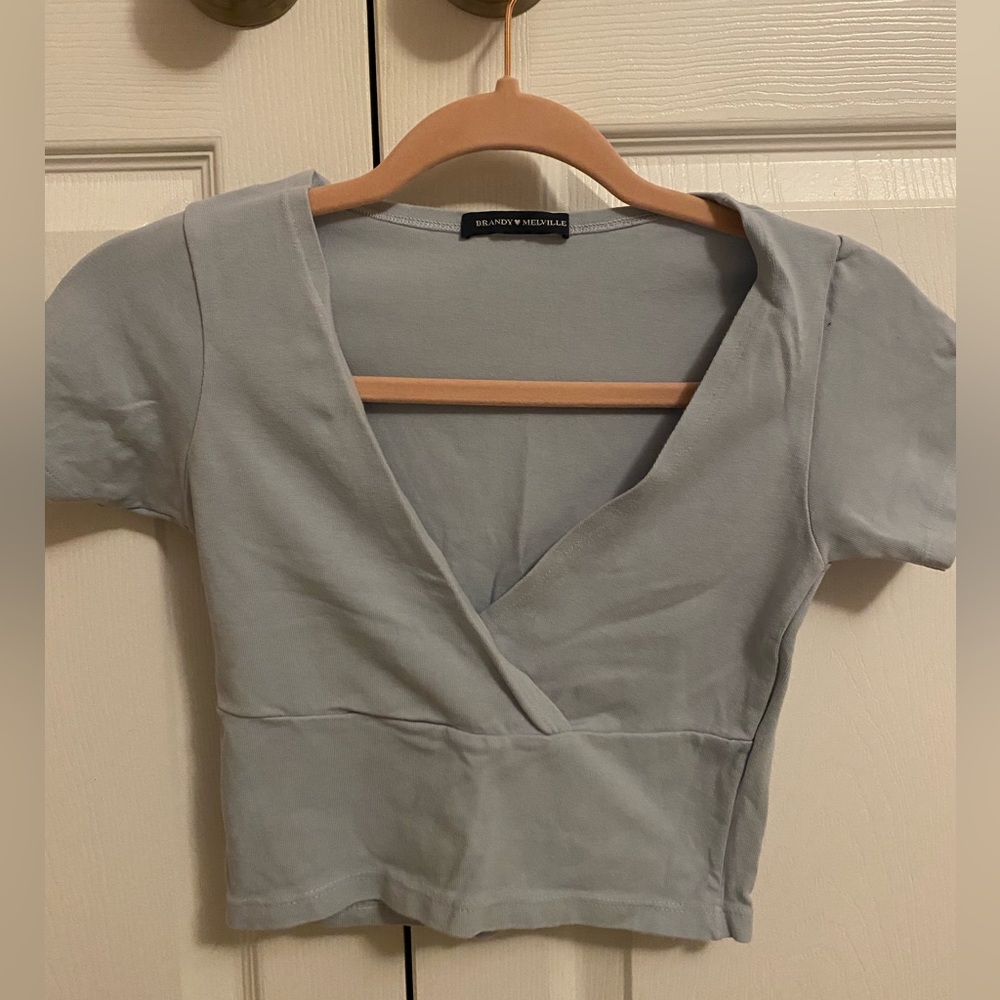 Brandy Melville, Xs/S, baby blue crop top